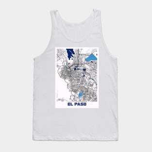 EL Paso - United States MilkTea City Map Tank Top